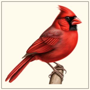 Stickers: Creatures Cardinal Rt 3x